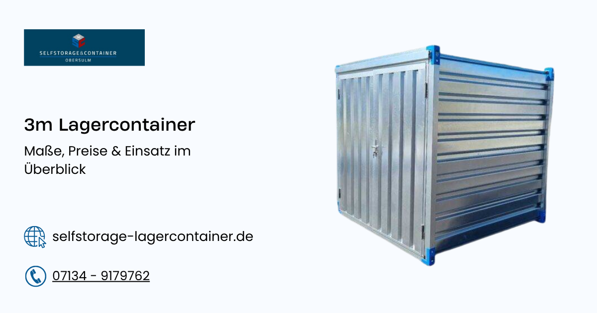 3m lagercontainer