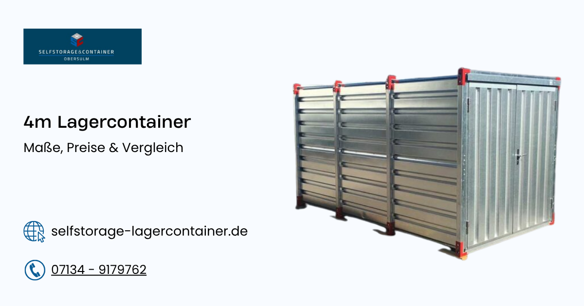 4m lagercontainer