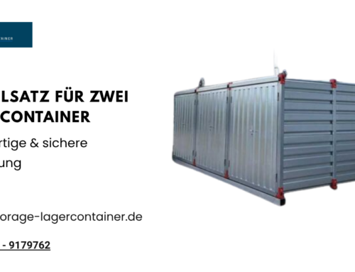Koppelcontainer: 2 Lagercontainer verbinden & Platz verdoppeln