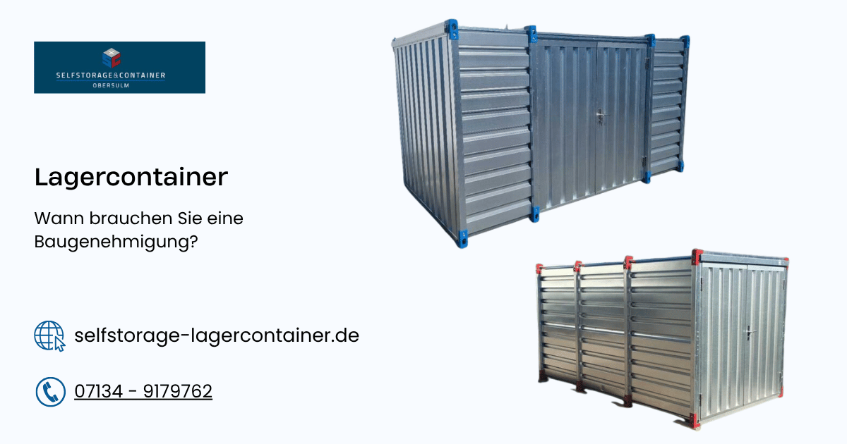 lagercontainer aufstellen