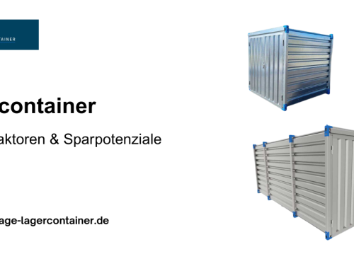 Was kostet ein Lagercontainer? Faktoren, Zubehör und Preise im Vergleich