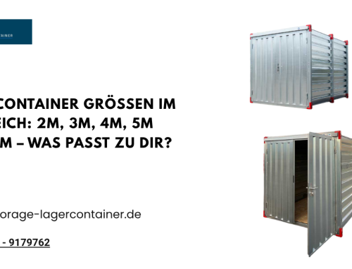 Lagercontainer Größen im Vergleich