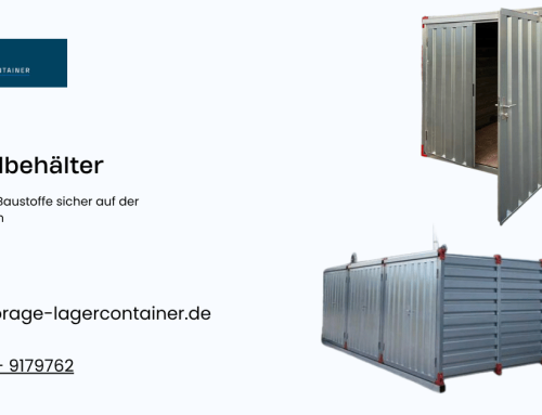 Materialcontainer für die Baustelle: Diebstahlschutz und Ordnung im Betrieb