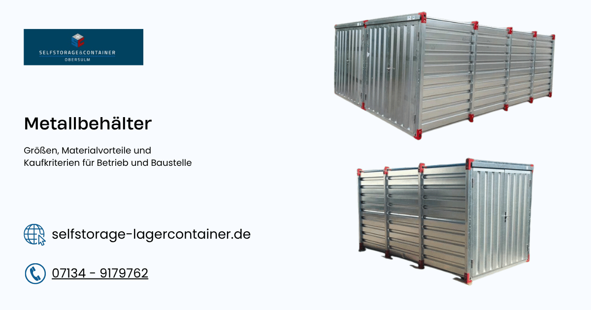 Blechcontainer kaufen
