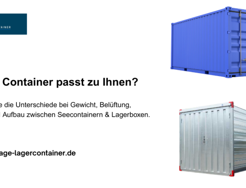 Seecontainer oder Lagercontainer kaufen? Der große Praxis-Check